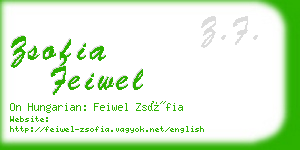 zsofia feiwel business card